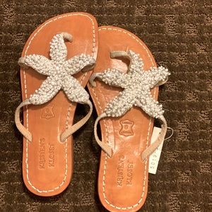 Adorable  starfish sandals! Perfect for your next vacation! Never worn.